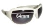 Sunglass Fix Replacement Lenses for Quiksilver MOD 7185 - 64mm Wide 