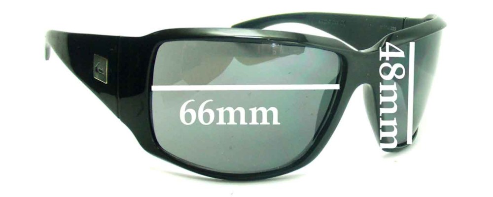 Sunglass Fix Replacement Lenses for Quiksilver The Don - 66mm Wide