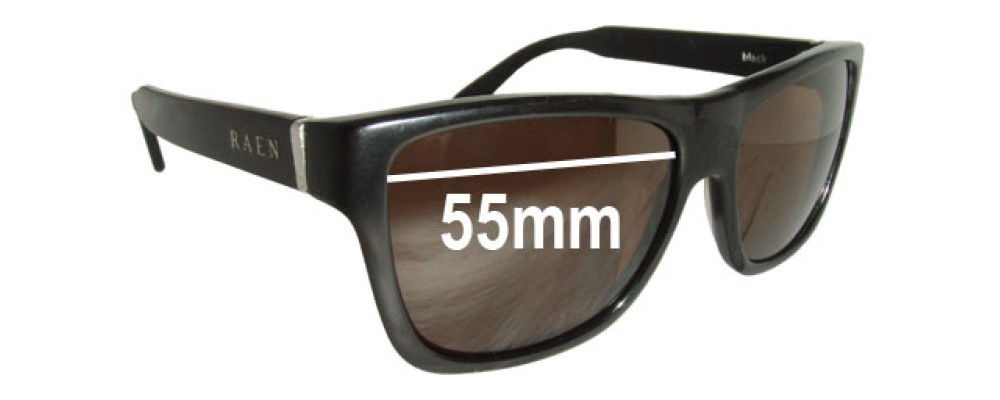 Sunglass Fix Replacement Lenses for Raen Noval - 55mm Wide