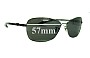 Sunglass Fix Replacement Lenses for Ray Ban RAM4267AA - 57mm Wide 