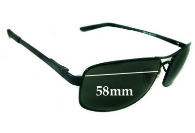 Ray Ban RB3212 Replacement Lenses 58mm wide 