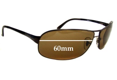 Ray Ban RB3343 Replacement Lenses 60mm wide 