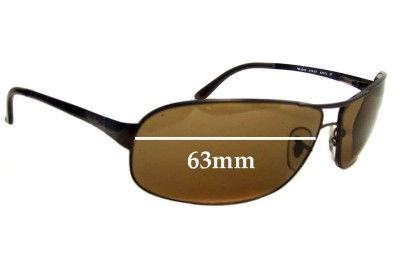 Ray Ban RB3343 Sidestreet Replacement Lenses 63mm wide 