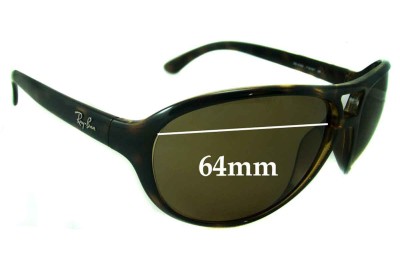 Ray Ban RB4090 Replacement Lenses 64mm wide 