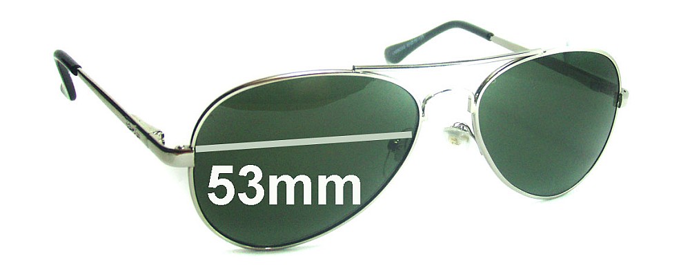 Sunglass Fix Replacement Lenses for Ray Ban LH8923G Aviator - 53mm Wide