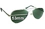 Sunglass Fix Replacement Lenses for Ray Ban LH8923G Aviator - 53mm Wide 
