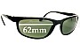 Sunglass Fix Replacement Lenses for Ray Ban B&L W1847 - 62mm Wide 