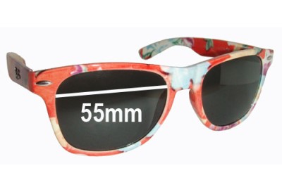 Ray Ban F652 Replacement Lenses 55mm wide 