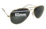 Sunglass Fix Replacement Lenses for Ray Ban RB1103 - 60mm Wide 