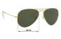 Sunglass Fix Replacement Lenses for Ray Ban RB3025 Aviator Large Metal - 62mm Wide 
