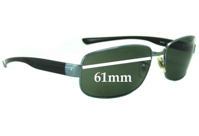 Ray Ban RB3331 Replacement Lenses 61mm wide 
