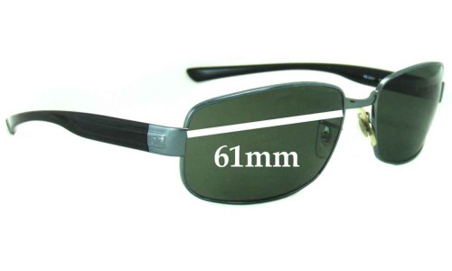 Ray Ban RB3331 Replacement Lenses 61mm wide 