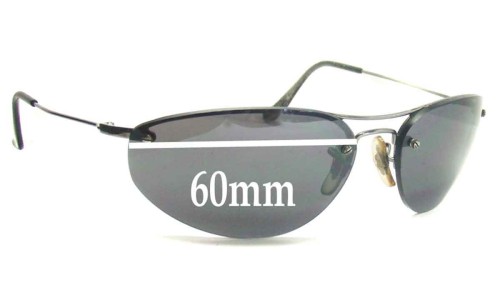 Sunglass Fix Replacement Lenses for Ray Ban RB3155 - 60mm Wide 