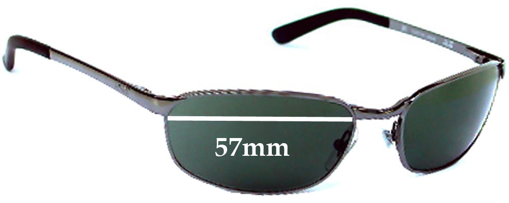 Sunglass Fix Replacement Lenses for Ray Ban RB3175 - 57mm Wide