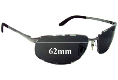 Ray Ban RB3221 Replacement Lenses 62mm wide 