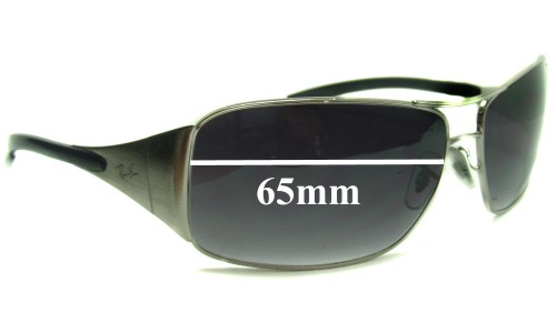 Sunglass Fix Replacement Lenses for Ray Ban RB3320 041-71 and RB3320 042 8Z Highstreet  - 65mm Wide 