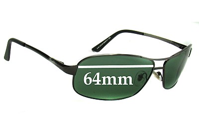 Ray-Ban RB3323 Replacement Lenses 64mm wide 