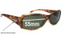 Sunglass Fix Replacement Lenses for Ray Ban RB4058 - 55mm Wide 