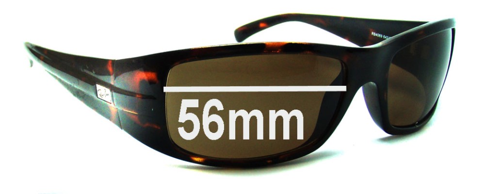 Sunglass Fix Replacement Lenses for Ray Ban RB4069 - 56mm Wide