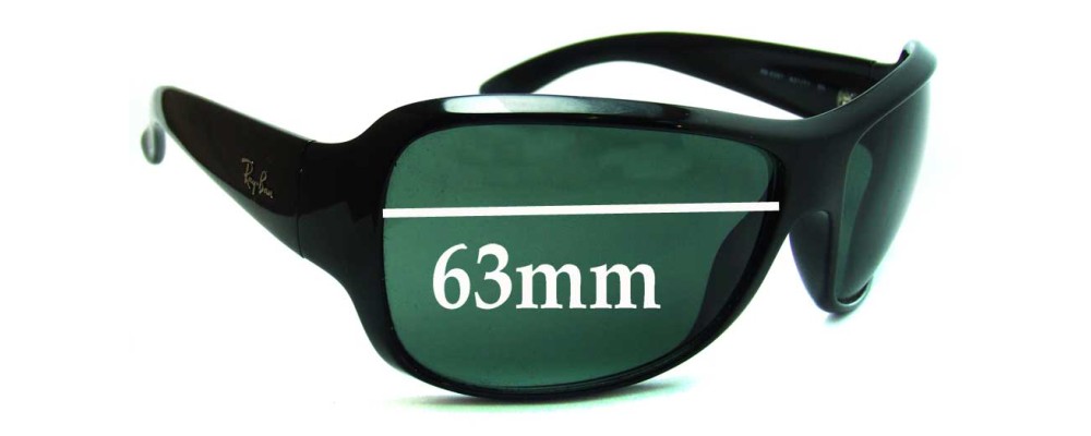 Sunglass Fix Replacement Lenses for Ray Ban RB4097 - 63mm Wide