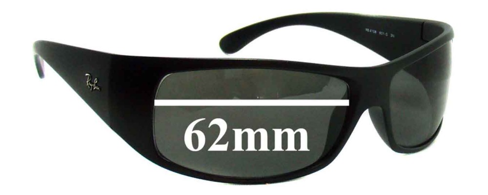 Sunglass Fix Replacement Lenses for Ray Ban RB4108 - 62mm Wide