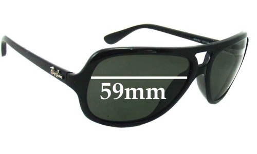 Sunglass Fix Replacement Lenses for Ray Ban RB4162 - 59mm Wide 
