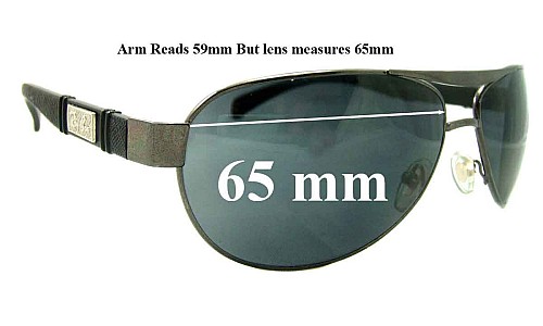 Sunglass Fix Replacement Lenses for Ray Ban RB5313 Aviator - 65mm Wide 