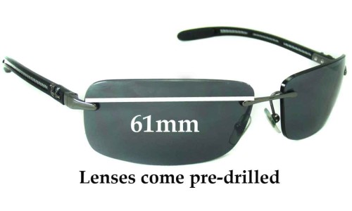 Sunglass Fix Replacement Lenses for Ray Ban RB8304 Tech - 61mm Wide 