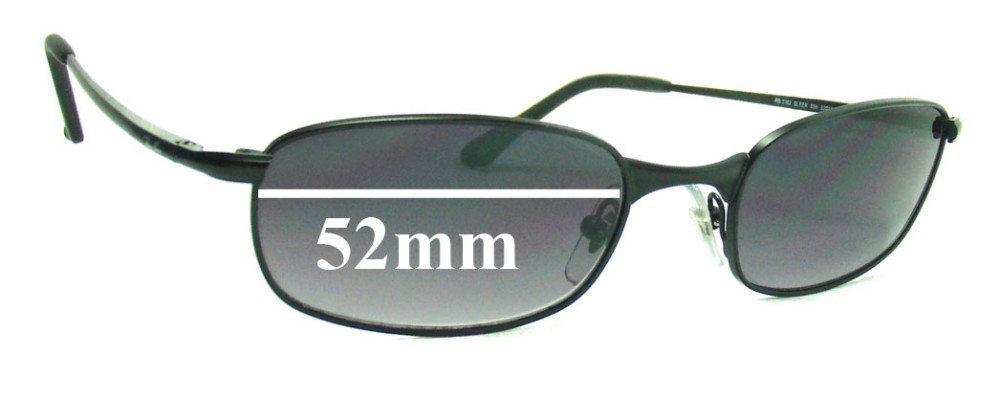 Sunglass Fix Replacement Lenses for Ray Ban RB3162 Sleek - 52mm Wide