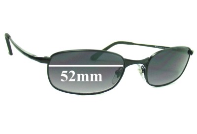 Ray Ban RB3162 Sleek Replacement Lenses 52mm wide 