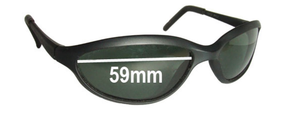 Sunglass Fix Replacement Lenses for Ray Ban B&L W2967 - 59mm Wide
