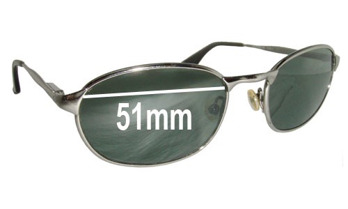 Sunglass Fix Replacement Lenses for Ray Ban B&L W3078 - 51mm Wide 