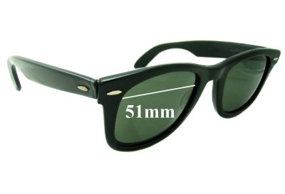Ray Ban B&L Wayfarer RB4105 Replacement Lenses 51mm wide 