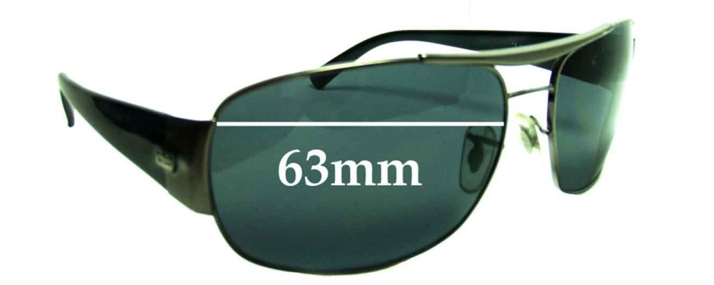 Sunglass Fix Replacement Lenses for Ray Ban RB3357 - 63mm Wide