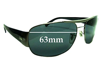 Ray-Ban RB3357 Verres de Remplacement 63mm wide 