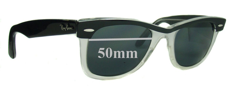Sunglass Fix Replacement Lenses for Ray Ban RB2143 Wayfarer II - 50mm Wide