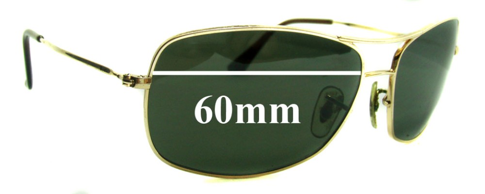Sunglass Fix Replacement Lenses for Ray Ban RB3322 - 60mm Wide