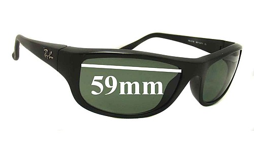 Sunglass Fix Replacement Lenses for Ray Ban RB4119 - 59mm Wide 