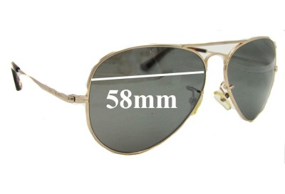 Ray Ban RB8029-K Replacement Lenses 58mm wide 
