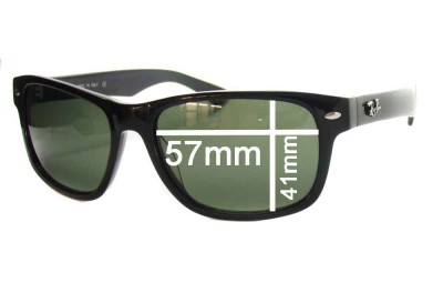 Ray Ban RB2140 Wayfarer Replacement Lenses 57mm wide 