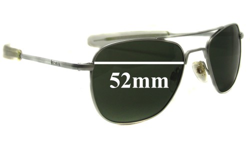 Sunglass Fix Replacement Lenses for Randolph Engineering REUSA - 52mm Wide 