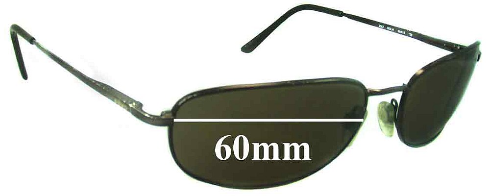 Sunglass Fix Replacement Lenses for Revo 3063 - 60mm Wide