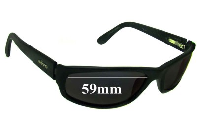Revo Unknown Model Replacement Sunglass Lenses - 59mm Wide 