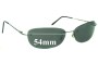 Sunglass Fix Replacement Lenses for Revo 3038 - 54mm Wide 