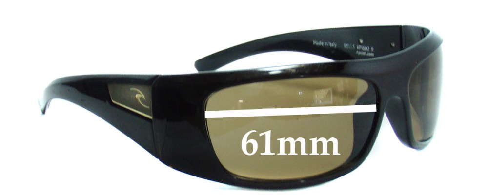 Sunglass Fix Replacement Lenses for Rip Curl Bells - 61mm Wide