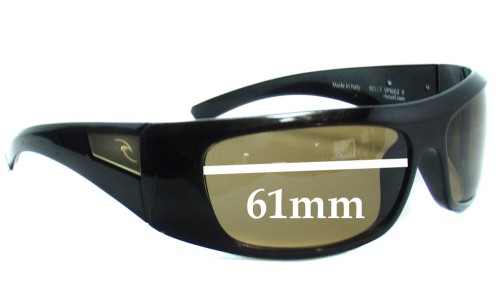 Sunglass Fix Replacement Lenses for Rip Curl Bells - 61mm Wide 