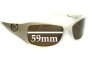 Sunglass Fix Replacement Lenses for Rip Curl Silveira - 59mm Wide 
