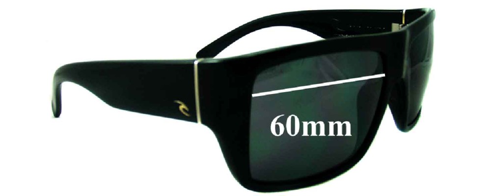 Rip Curl Raglan Replacement Sunglass Lenses - 60mm wide