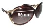 Sunglass Fix Replacement Lenses for Roberto Cavalli Perla 443S - 65mm Wide 