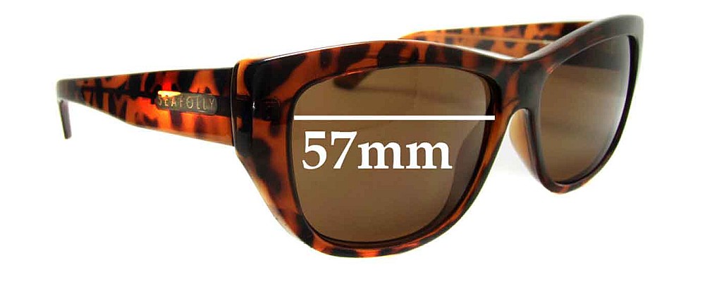 Sunglass Fix Replacement Lenses for Seafolly Ginger - 57mm Wide